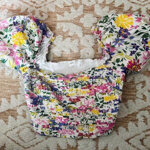 ASTR FLORAL CROP TOP